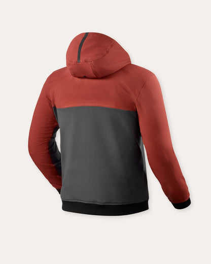 Hoodie Parabolica 2 | Burgundy Red-Grey