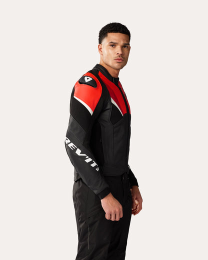 Jacket Automate | Black-Neon Red