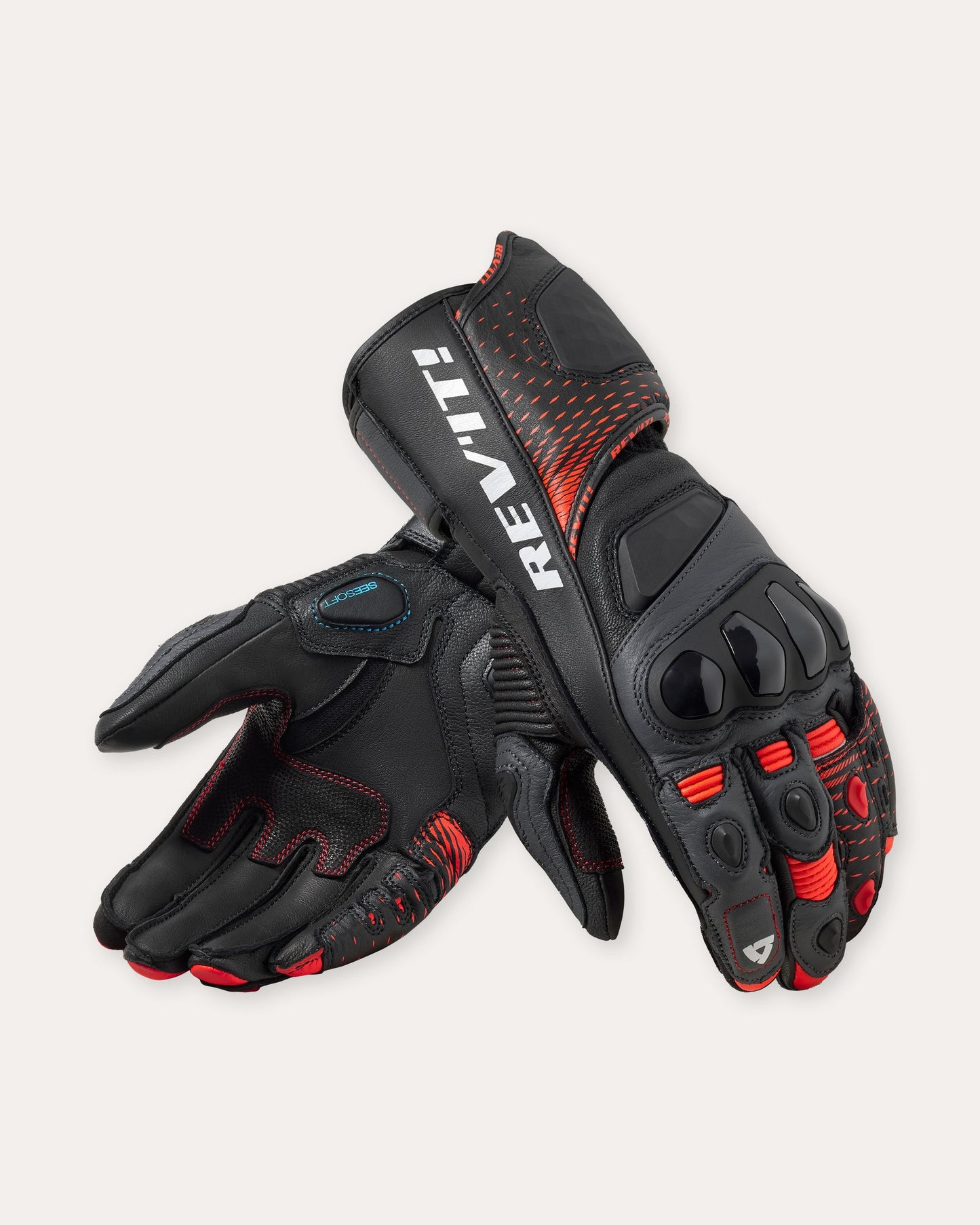 Gloves Control | Black-Neon Red