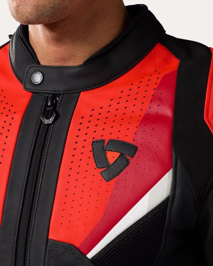 Jacket Automate | Black-Neon Red