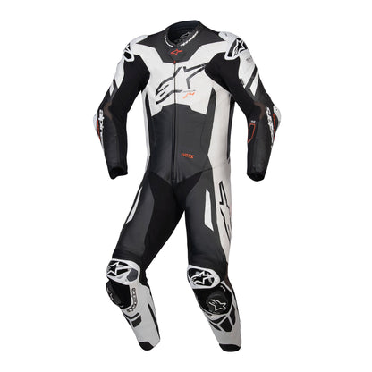 Alpinestars GP Plus V4 Sprint 1 Piece Leather Suit - Black / White / Red / Fluo