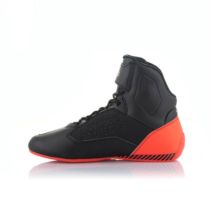 Alpinestars Faster-3 Motorcycle Shoes - Black / Grey / Red Fluo