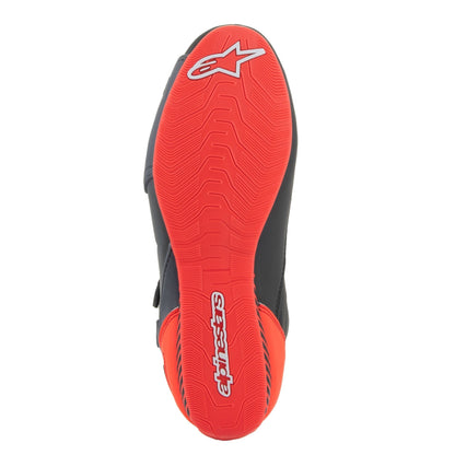 Alpinestars Faster-3 Motorcycle Shoes - Black / Grey / Red Fluo