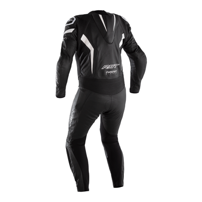RST Podium Airbag CE Mens Leather Suit - Black / White