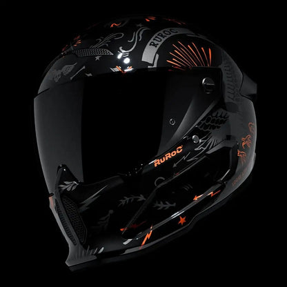 Ruroc AT4.0 Carbon Blackbird Full Face Helmet