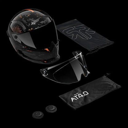 Ruroc AT4.0 Carbon Blackbird Full Face Helmet