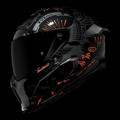 Ruroc AT4.0 Carbon Blackbird Full Face Helmet