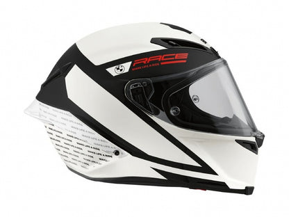 Light White Full Face Motorcycle Helmet