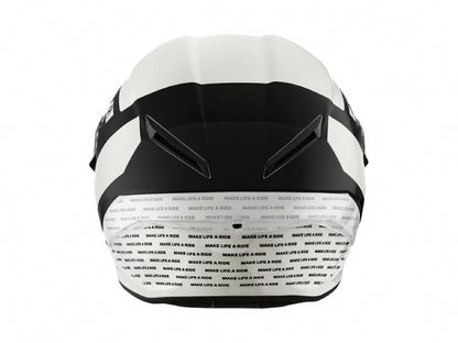 M Pro Race 2026 Full Face Motorcycle Helmet – Light White