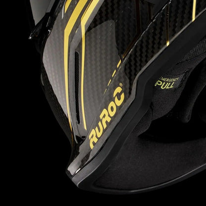 Ruroc AT4.0 Track Titan Gold Carbon Full Face Helmet