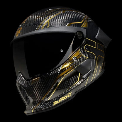 Ruroc AT4.0 Track Titan Gold Carbon Full Face Helmet