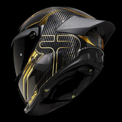 Ruroc AT4.0 Track Titan Gold Carbon Full Face Helmet