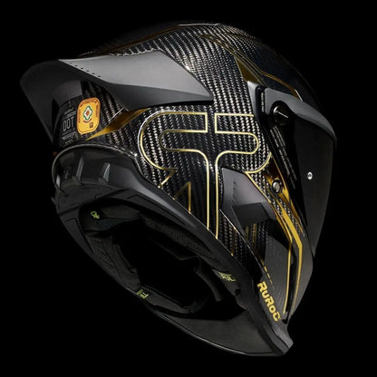 Ruroc AT4.0 Track Titan Gold Carbon Full Face Helmet