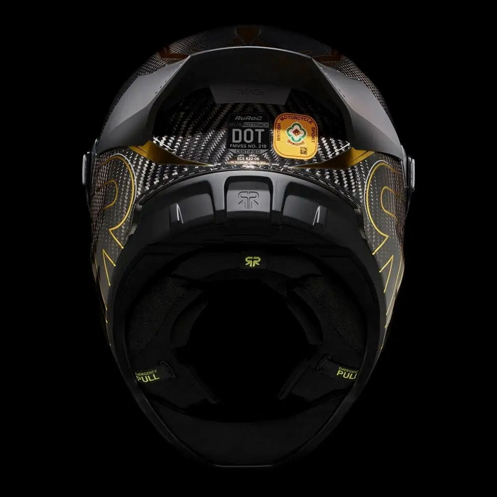 Ruroc AT4.0 Track Titan Gold Carbon Full Face Helmet