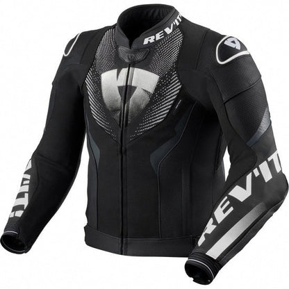 REVIT! Hyperspeed 3 Air Leather Jacket Black/White