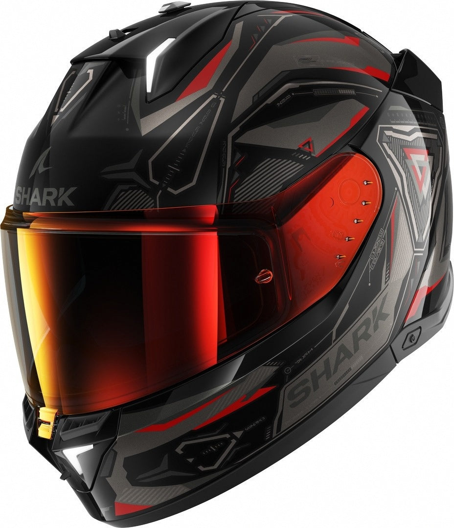 Skwal i3 Linik Full Face Helmet – Black/Anthracite/Red