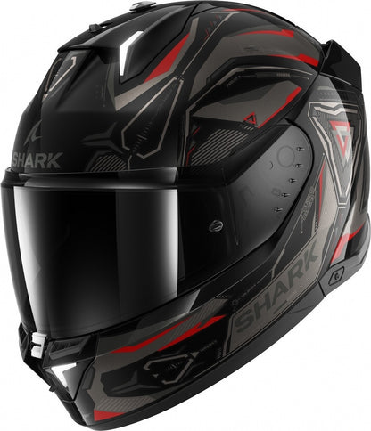 Skwal i3 Linik Full Face Helmet – Black/Anthracite/Red