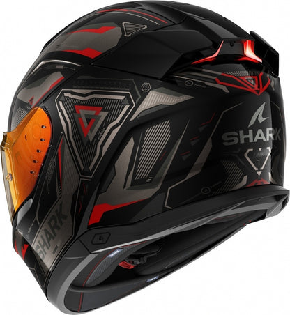 Skwal i3 Linik Full Face Helmet – Black/Anthracite/Red